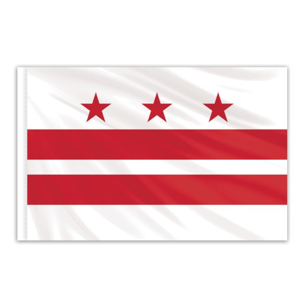 Global Flags Unlimited District of Columbia Indoor Nylon Flag 4'x6